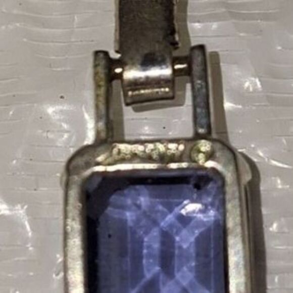 A Vintage 80's Monet Purple Glass Women's Bracelet Faceted Elegant Eveningwear - Picture 5 of 8